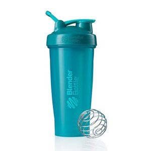 BlenderBottle Classic 28 oz Teal Shaker Cup with Flip-Top and Wide Mouth Lid